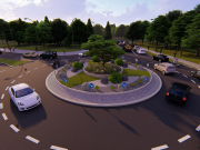 Primul sens giratoriu modular din lume – Bloj Concept l-a creat și donat pentru traficul din Craiova. La București sunt montate cele mai multe sensuri giratorii modulare.