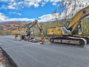 Județul Hunedoara: se lucrează în ritm constant pe DN 66A, Uricani – Valea de Brazi