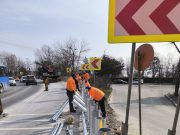 Județul Constanța: este montat parapet de protecție pe rulouri pe drumul național DN39.
