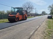 Județul Vrancea: reparații pe DN23A, localitatea Bordeasca