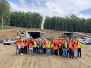 Studenții din anul III de la Facultatea de Construcții – Universitatea Politehnică Timişoara au vizitat șantierul tunelului aflat în execuție pe Autostrada #A1, sectorul Margina – Holdea