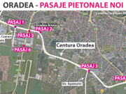 Județul Bihor: patru pasaje pietonale subterane pe Centura Oradea