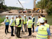 Vizită de monitorizare a șantierului Podului de Flori de peste râul Prut.