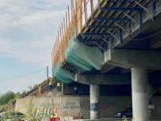 Continuă lucrările de reparații la pasajul CF de pe Autostrada #A1, km 11+ 003, calea 2