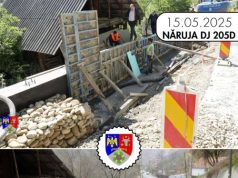 Județul Vrancea: au fost refăcute sectoare de pe DJ 205D (Năruja) și DJ 205L (Negrilești), degradate de calamități