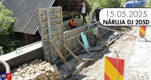 Județul Vrancea: au fost refăcute sectoare de pe DJ 205D (Năruja) și DJ 205L (Negrilești), degradate de calamități