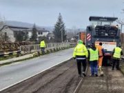 Reparații asfaltice pe DN7, pe raza localităților Bascov și Drăganu, jud. Argeș