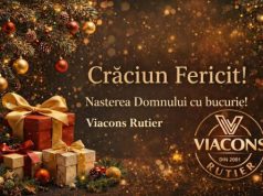 Sărbători fericite de la VIACONS RUTIER, o companie renumită din zona Moldovei.