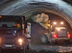 DRDP Craiova: imagini din timpul execuției tunelului Robești, din județul Vâlcea
