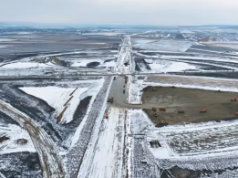 Lucrări intense la Turbionul de pe Autostrada A7, Pașcani