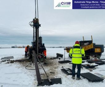 Specialiștii CNIR au fost prezenți pe șantierul A8, Târgu Mureș – Târgu Neamț, secțiunea II, loturile 1D Joseni – Ditrău și 2A Ditrău – Grințieș