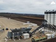 La intersecția autostrăzilor A7 și A8 a început montarea unei stații de betoane