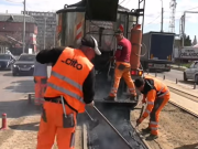 Municipiul Iași: încep lucrările de asfaltare a căilor de rulare a tramvaielor de pe Bd. Nicolae Iorga