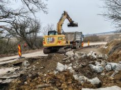 Județul Brașov: ritm bun pe șantierul de modernizare a DJ 104D, pe tronsonul Şoarş – Bărcut – limită de judeţ Sibiu.