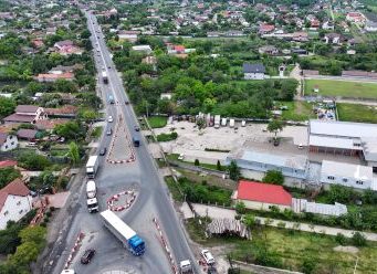 DRDP Buzău a început lucrările de amenajare a sensului giratoriu DN2 – DN2B, ieșire din localitatea Spătaru