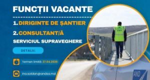 Posturi vacante disponibile în cadrul Administrației Naționale a Drumurilor