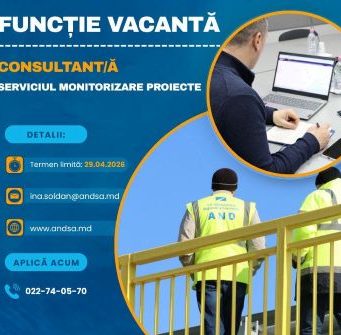 Administrația Națională a Drumurilor angajează Consultant/ă!