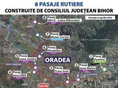 Județul Bihor: se așterne asfaltul pe pasajul suprateran din zona Metro, în Oradea!