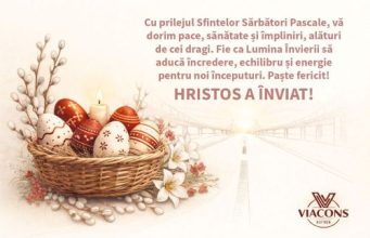 VIACONS RUTIER Huși vă urează Sărbători Pascale binecuvântate!