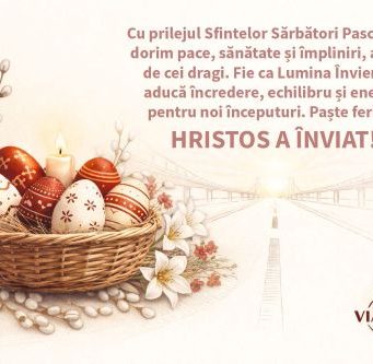 VIACONS RUTIER Huși vă urează Sărbători Pascale binecuvântate!