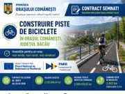 Orașul Comănești – un exemplu de dezvoltare prin fonduri europene. Astăzi a fost semnat un nou contract cu finanțare europeană.