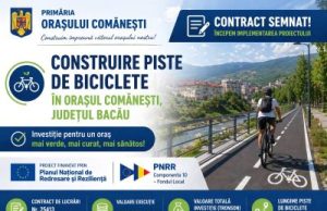 Orașul Comănești – un exemplu de dezvoltare prin fonduri europene. Astăzi a fost semnat un nou contract cu finanțare europeană.