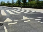 Denivelări artificiale la trecerile de pietoni amplasate pentru siguranța pietonilor din comuna Miroslava