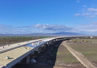Viaduct de 1200m în construcție pe Autostrada Moldovei – A7