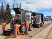 Au fost încheiate lucrările de asfaltare din zona liniilor de tramvai de pe Bd. Nicolae Iorga, din municipiul Iași!