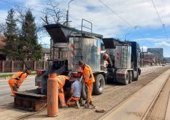 Au fost încheiate lucrările de asfaltare din zona liniilor de tramvai de pe Bd. Nicolae Iorga, din municipiul Iași!