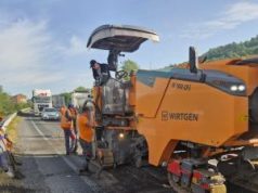 Lucrări la carosabil pe trei drumuri naționale din jud. Caraș – Severin.