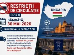 Restricție pe teritoriul Ungariei cu ocazia organizării finalei Ligii Campionilor UEFA, care va fi găzduită la Budapesta!