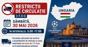 Restricție pe teritoriul Ungariei cu ocazia organizării finalei Ligii Campionilor UEFA, care va fi găzduită la Budapesta!