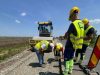DRDP Timișoara: între Timișoara și Săcălaz, pe DN 59A, continuă lucrările de refacere a fundației drumului și stabilizarea structurii rutiere.
