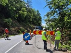 Județul Bacău: lucrări de punere în siguranță a corpului drumului pe DN 11, Bârzulești – Măgura