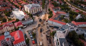 Municipiul Oradea: la viitorul pasaj subteran din zona Magazinului Crișul continuă etapa de forare a piloților.
