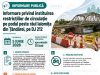 Reabilitare pod peste râul Ialomița la Țăndărei pe DJ212 și circulație închisă