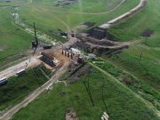 Lucrările intense de reparație capitală a podului peste râul Răuțel, din raionul Fălești, amplasat pe drumul național G54 R16– Răuțel – Glinjeni – Catranîc.