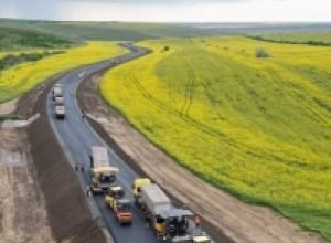 Lucrări pe șantierul drumului național M3, Varianta de ocolire Slobozia Mare