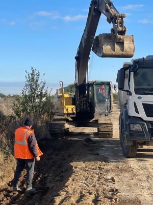 Județul Olt: modernizarea DJ 546C, Potcoava – Perieți, avansează