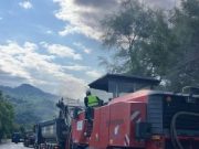 Lucrări pe DN 66A, în județul Hunedoara