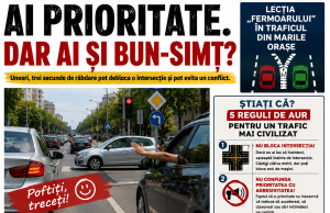 „Fermoarul”: în trafic nu suntem adversari, suntem participanți la aceeași călătorie.
