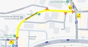 Restricții de circulație pe Aleea Păcurari, din municipiul Iași