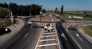 AND Moldova: a fost inaugurat sensul giratoriu din orașul Anenii Noi