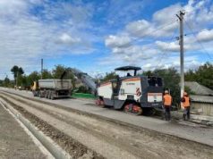 Ample lucrări pe drumul regional G65, din localitatea Ciulucani, raionul Telenești