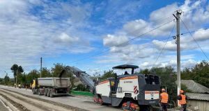Ample lucrări pe drumul regional G65, din localitatea Ciulucani, raionul Telenești