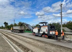 Ample lucrări pe drumul regional G65, din localitatea Ciulucani, raionul Telenești