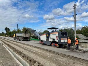 Ample lucrări pe drumul regional G65, din localitatea Ciulucani, raionul Telenești