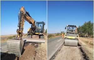 DRDP Timișoara: se lucrează la întreținerea noului drum național 59G Dudeștii Vechi – Beba Veche, din Timiș.