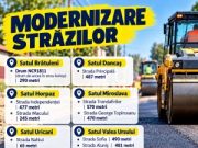 Județul Iași: comuna Miroslava modernizează peste 5,6 kilometri de străzi și drumuri în mai multe sate